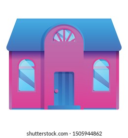 House town icon. Cartoon of house town vector icon for web design isolated on white background