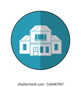house traditional detailed modernn blue circle