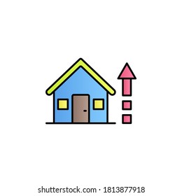 House, transfer color gradient vector icon