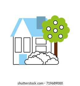 house tree fruit residence property real estate architecture
