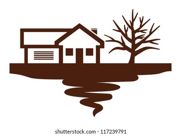House with tree icon