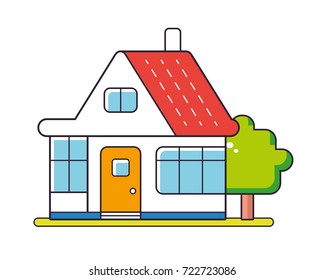 House with tree icon