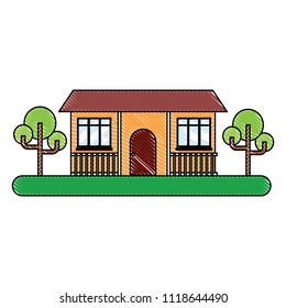 house and trees design
