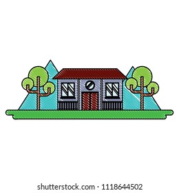 house and trees design