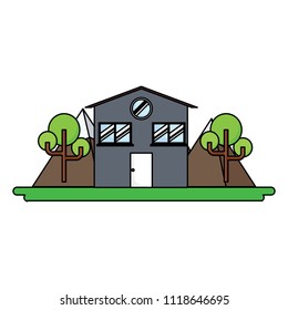 house and trees design
