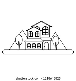 house and trees design