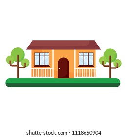 house and trees design
