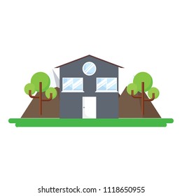 house and trees design