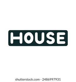 house tshirt fashion sticker vector illustration template design