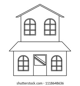 house of two floors