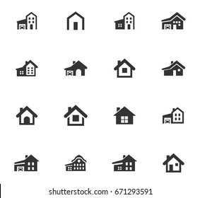 House Type Vector Icons User Interface Stock Vector (Royalty Free ...