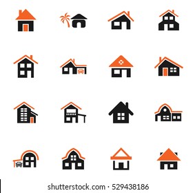 House Type Web Icons For User Interface Design