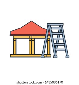 House under construction design vector ilustration