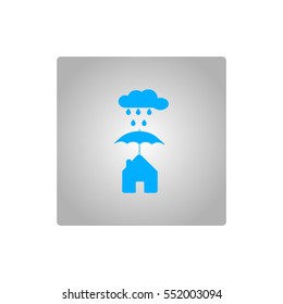 house under umbrella icon