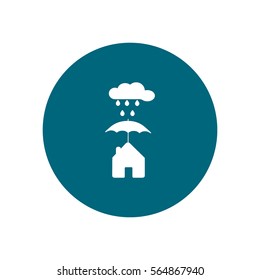 house under umbrella icon
