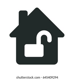 house unlocked icon