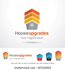 House Upgrade Logo Template Design Vector