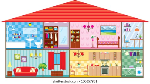 House in a vector