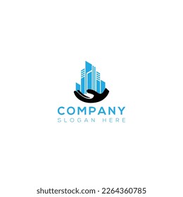 Diseño del logotipo de arte vectorial de la casa