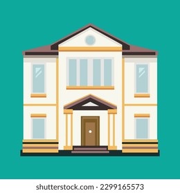 House Vector Artwork, Isolated on White artboard
