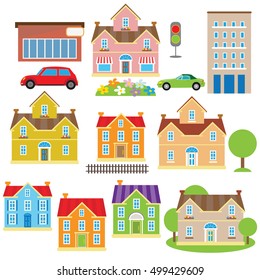 House vector cartoon illustration