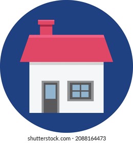 House Vector Color Icon which can easily editable

