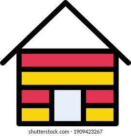 Vektorgrafik-Symbol des Hauses