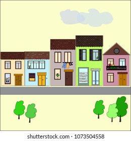 House vector design, cottage style