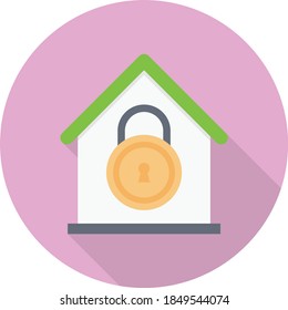 icono de color plano vectorial de casa 