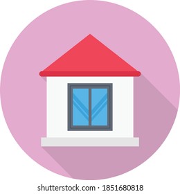 icono de color plano vectorial de casa 