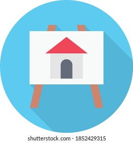 icono de color plano vectorial de casa 