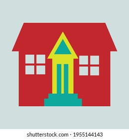 house vector flat home icon