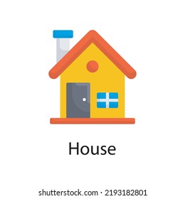 House vector flat Icon Design illustration. Miscellaneous Symbol on White background EPS 10 File