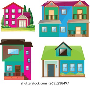 A house vector flat illustration.