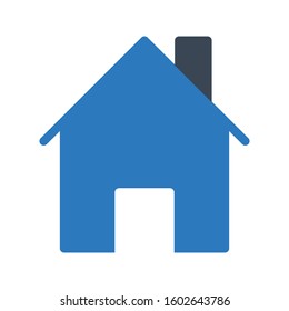 house vector glyph color icon 