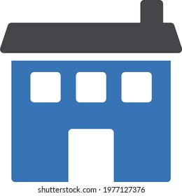 house vector glyph colour  icon