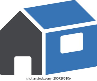 house vector glyph colour icon