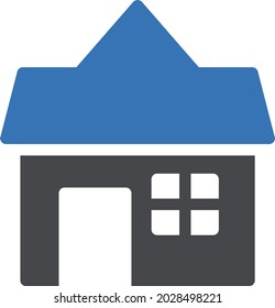house vector glyph colour icon