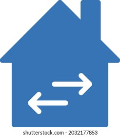 house vector glyph colour icon