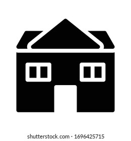 house vector glyph flat icon 