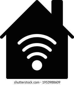 house vector glyph flat icon