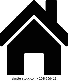 house vector glyph flat icon