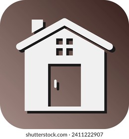 House Vector Glyph Gradient Background Icon For Personal And Commercial Use.
