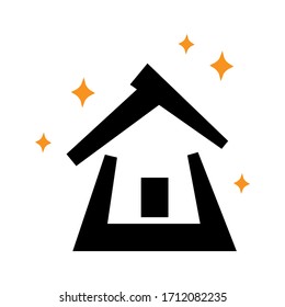 house vector graphic design illustration template