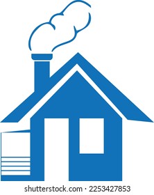 House vector, home vector blue vector