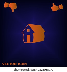 house vector icon 10 eps