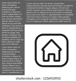 house vector icon 10 eps