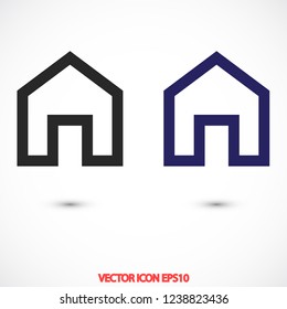 house vector icon 10 eps