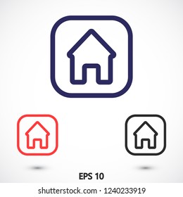 house vector icon 10 eps