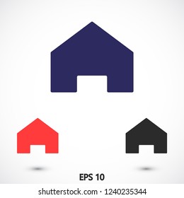 house vector icon 10 eps